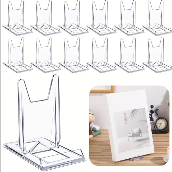 2-Pack set Clear Acrylic Display Stands -Adjustable - Picture 2 of 6